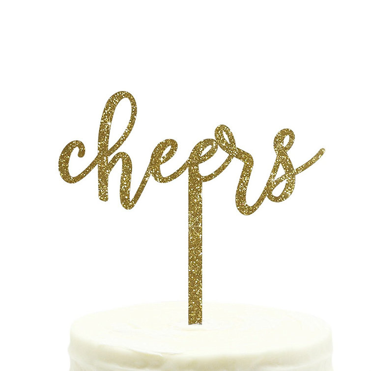 Koyal wholesale cheers cake topper  wayfair canada